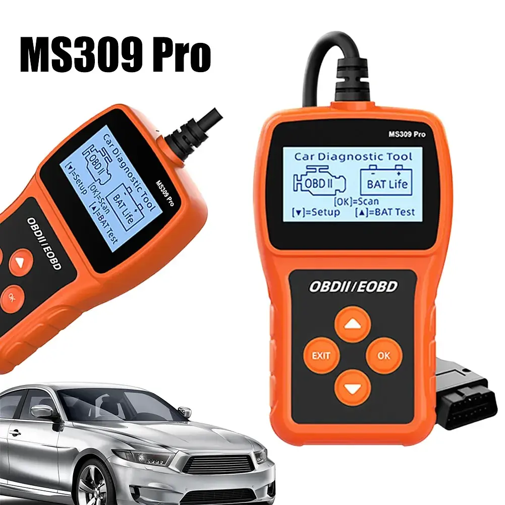 Сканер MS309PRO OBD2, діагностичний інструмент, тестер акумулятора, зчитувач кодів несправностей - фото 4
