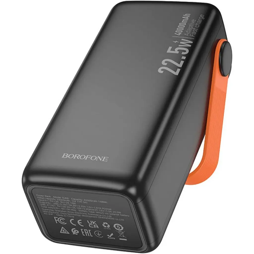 Зовнішній акумулятор Borofone Magnifico BJ66 40000mAh 22.5W Black [130208] - фото 5