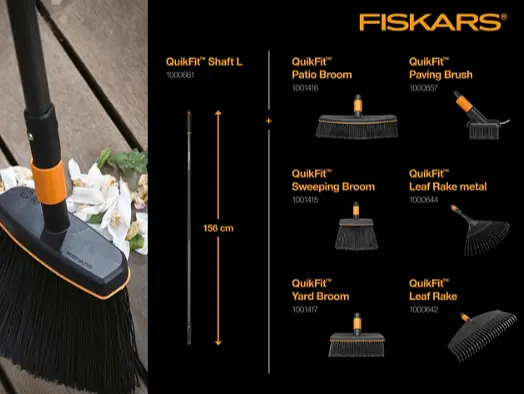 Тримач чорний Fiskars QuikFit (L) 1.56 м 136001 (1000661) - фото 5