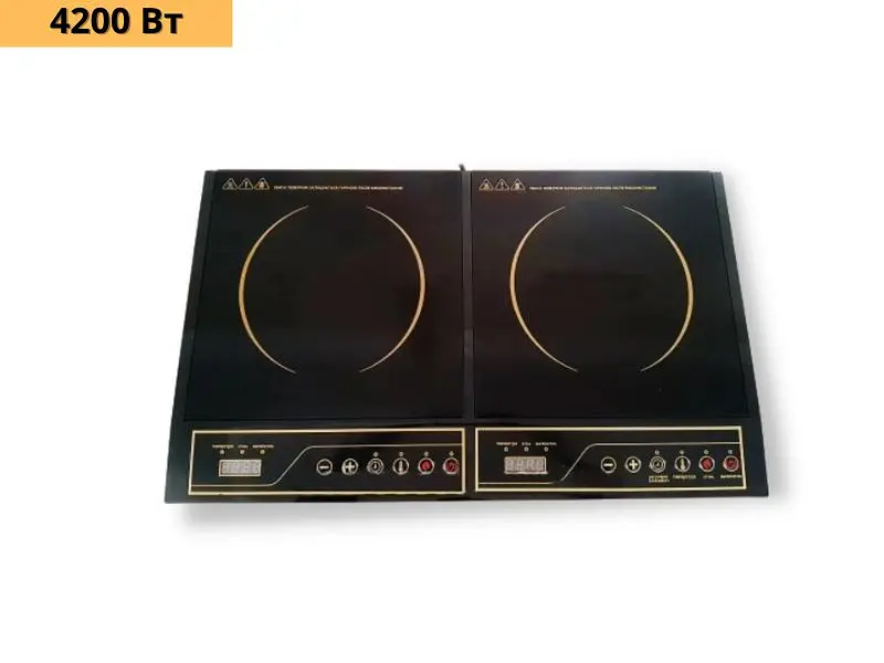 Настільна індукційна керамічна плита на 2 конфорки 4200Вт XPRO RB-817 (RB-817_2133) - фото 2