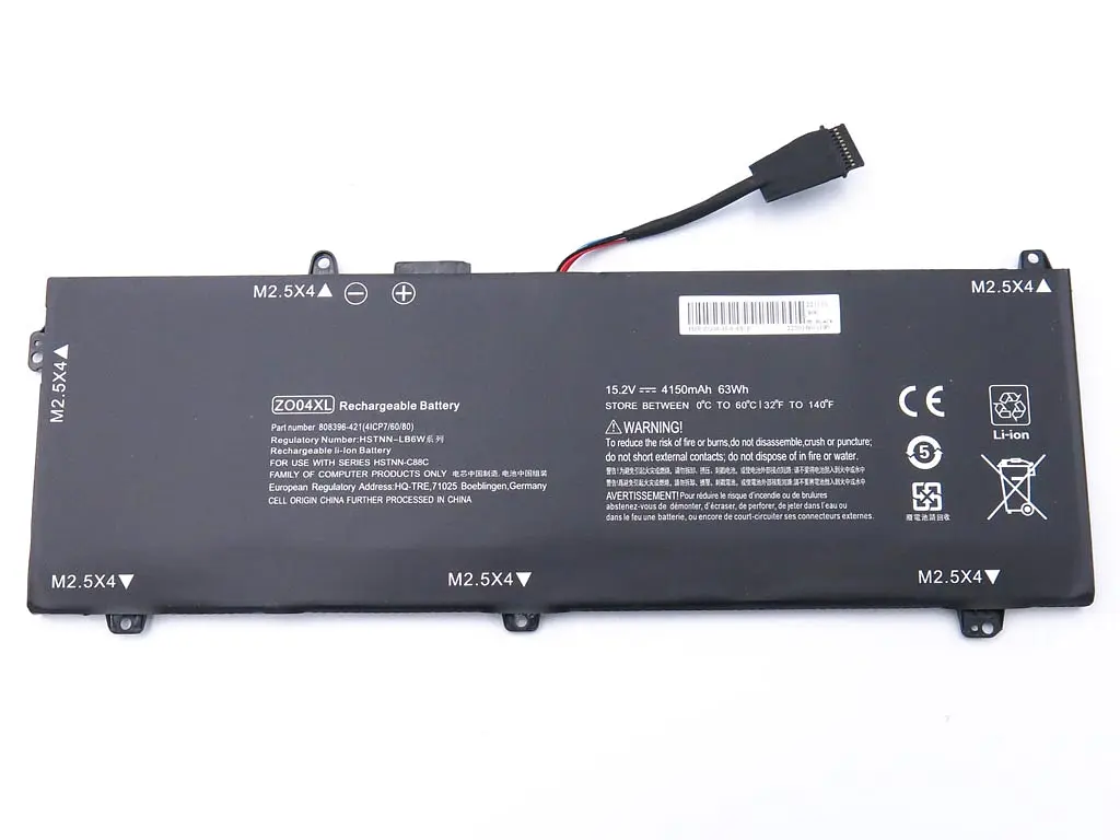 Акумулятор для ноутбука HP ZO04XL ZBook Studio G3, ZBook Studio G4 (ZO04) (15.2V 4150 mAh) - фото 2