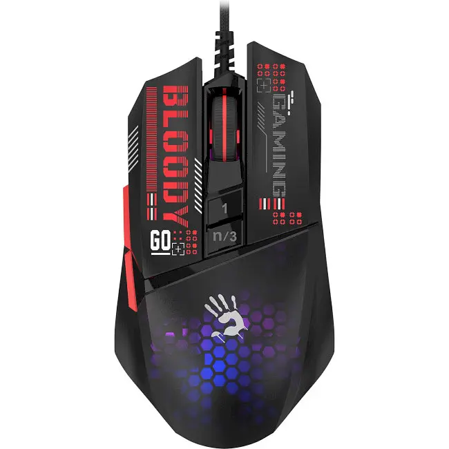 Миша ігрова A4Tech Bloody W60 Max Mini USB Black - фото 2
