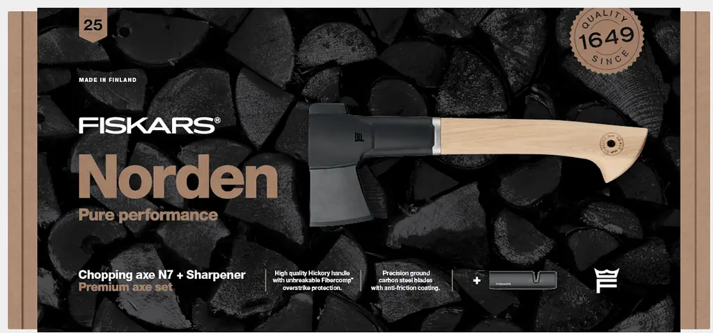 Набір подарунковий 2 в 1 Fiskars Norden N7 та точило (1051146) - фото 3