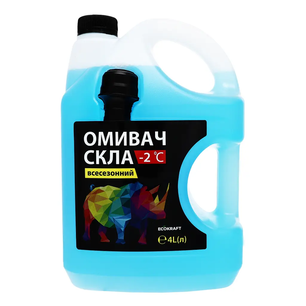 Всесезонний омивач скла EcoKraft з лійкою -2°С 4 л - фото 2