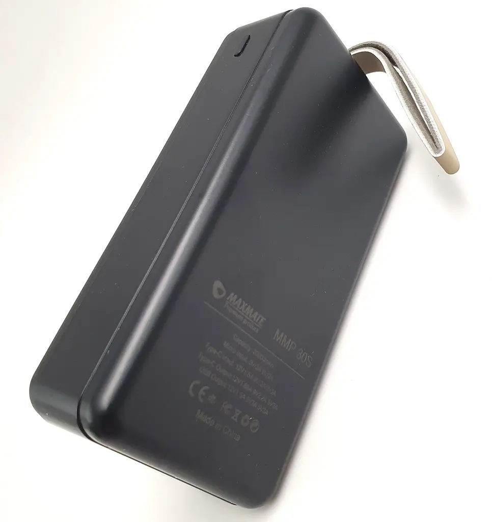Потужний Повербанк Power Bank із швидкою зарядкою 30000mAh USB /Type-C PD/QC 20W Maxmate MMP30S чорний - фото 11