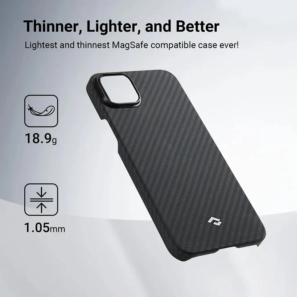 Оригінальний протиударний чохол для iPhone 14 Pitaka MagSafe MagEZ Case 3 Twill (KI1401) 1500D - фото 4