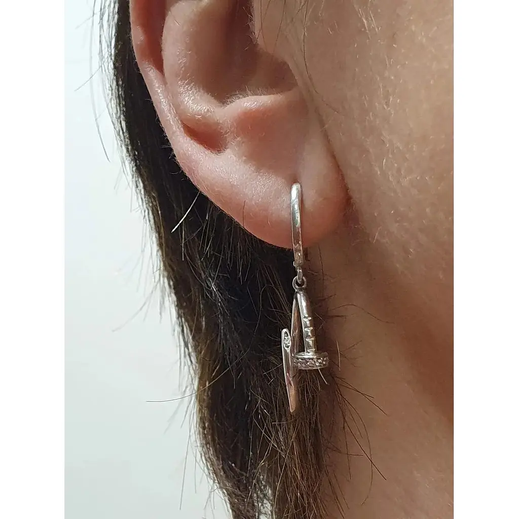 Серебряные серьги Империя золота с фианитами. СВ1351С - фото 2