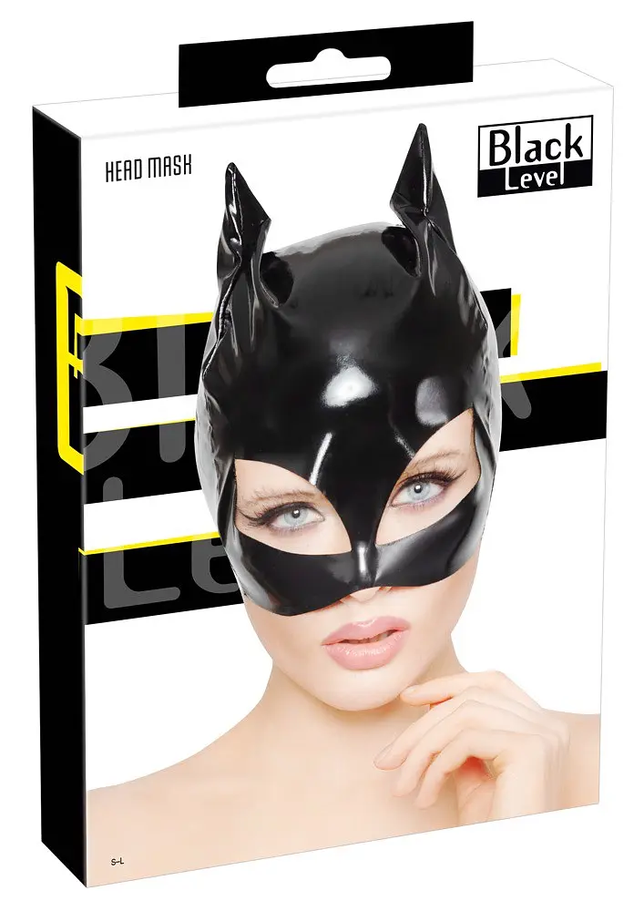 Вінілова маска кішка Vinyl Cat Mask SL Black Level 42-28701181102 98943 - фото 5