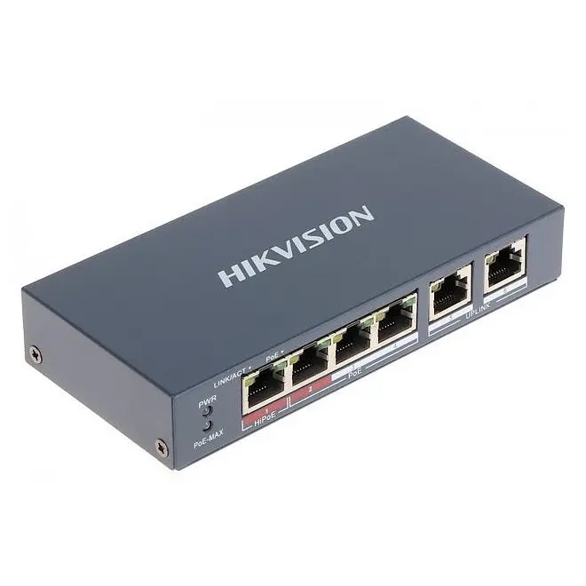 Комутатор Hikvision DS-3E0106HP-E - фото 2