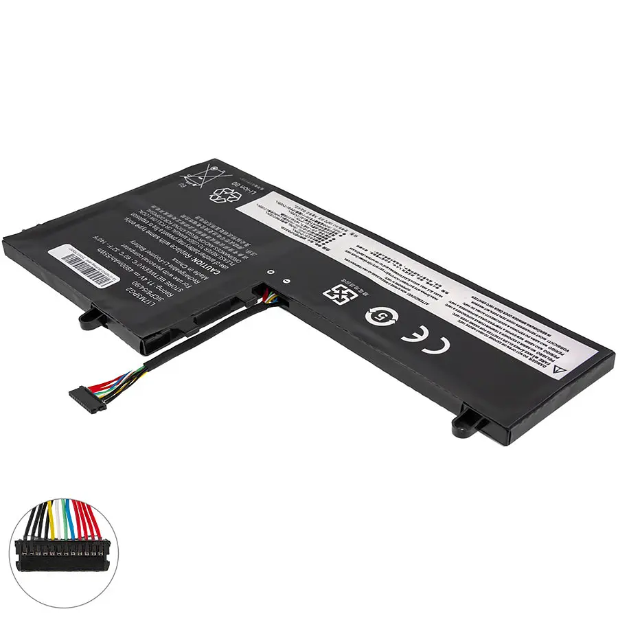 Акумулятор Lenovo L17L3PG1 LONG CABLE 80mm (Legion Y530-15ICH, Y530-15ICHg) 11.4V 4750 mAh 55Wh Black - фото 2