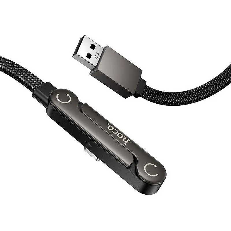 Кабель HOCO Type-C Exquisite bracket charging data cable U150 1.2m, 36W/3A - фото 3