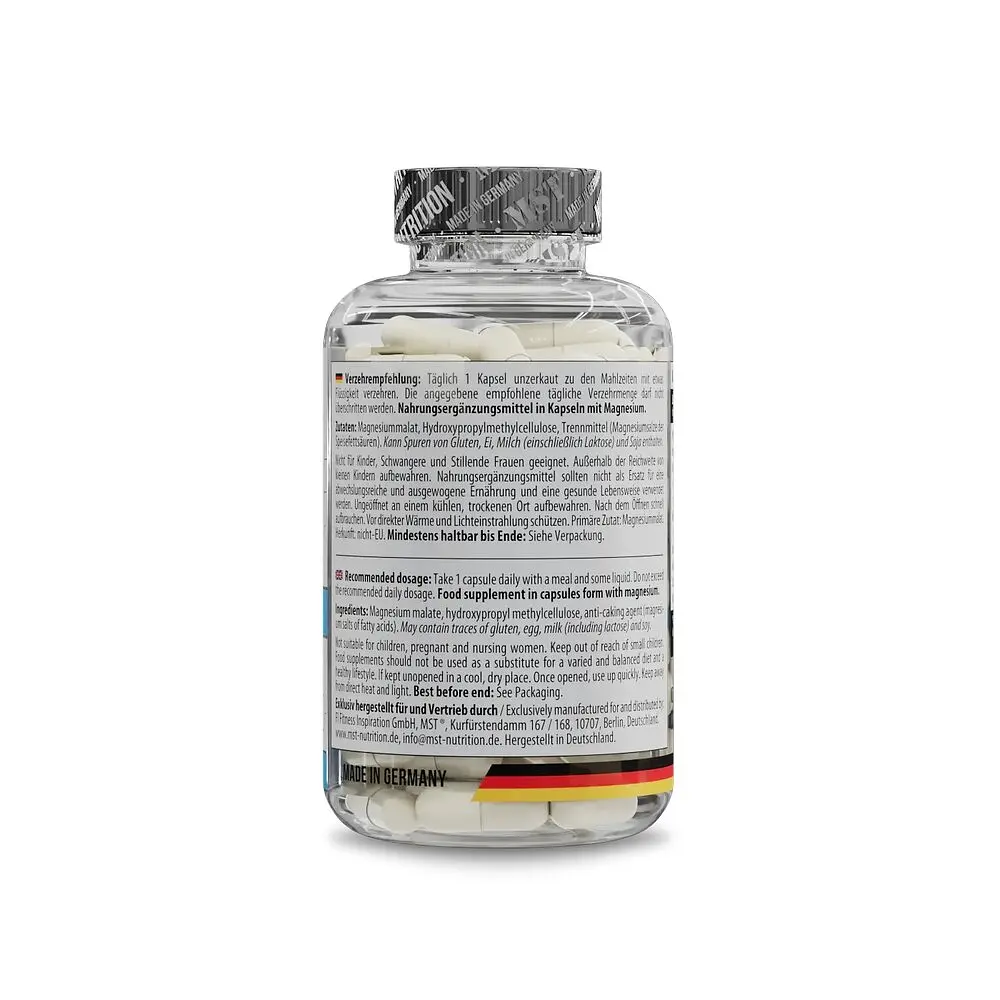 Магній малат MST Magnesium Malate, 120 капсул для підтримки м'язів, кісток - фото 3