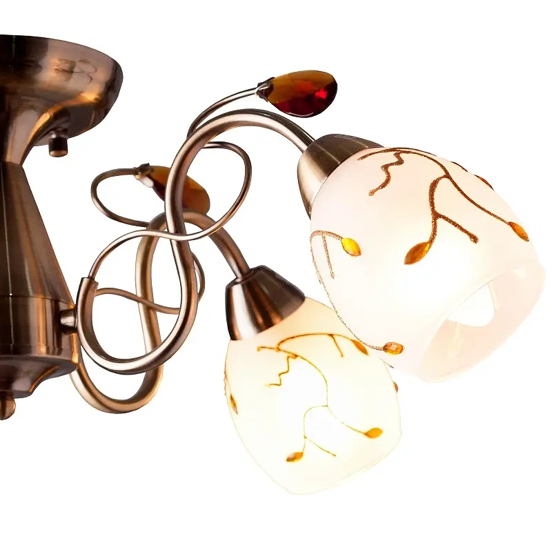 Люстра потолочная Brille классическая E14 60W G (LK-167C/5) - фото 5