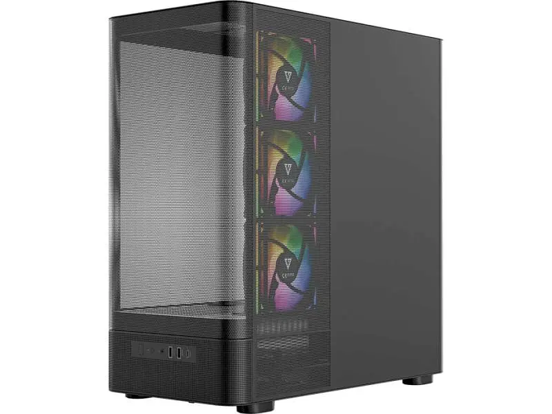 Корпус MODECOM VOLCANO AQ400 ARGB MIDI BLACK (MC-A-AQ400-4FA-B) - фото 10