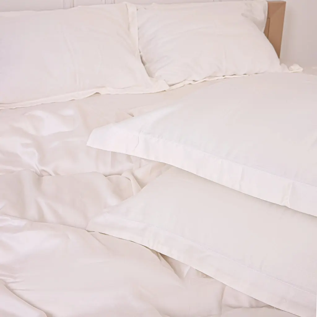 Постільна білизна MirSon Tencel №01 White 200 x 220 Євро (2200009368448) - фото 9