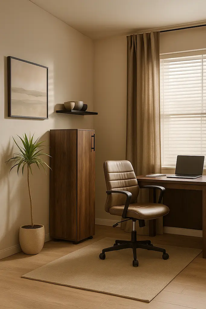 Пенал закритий середній ОП-712 Orange-Line 350х347х1103 Дуб Бароко рістретто - фото 2