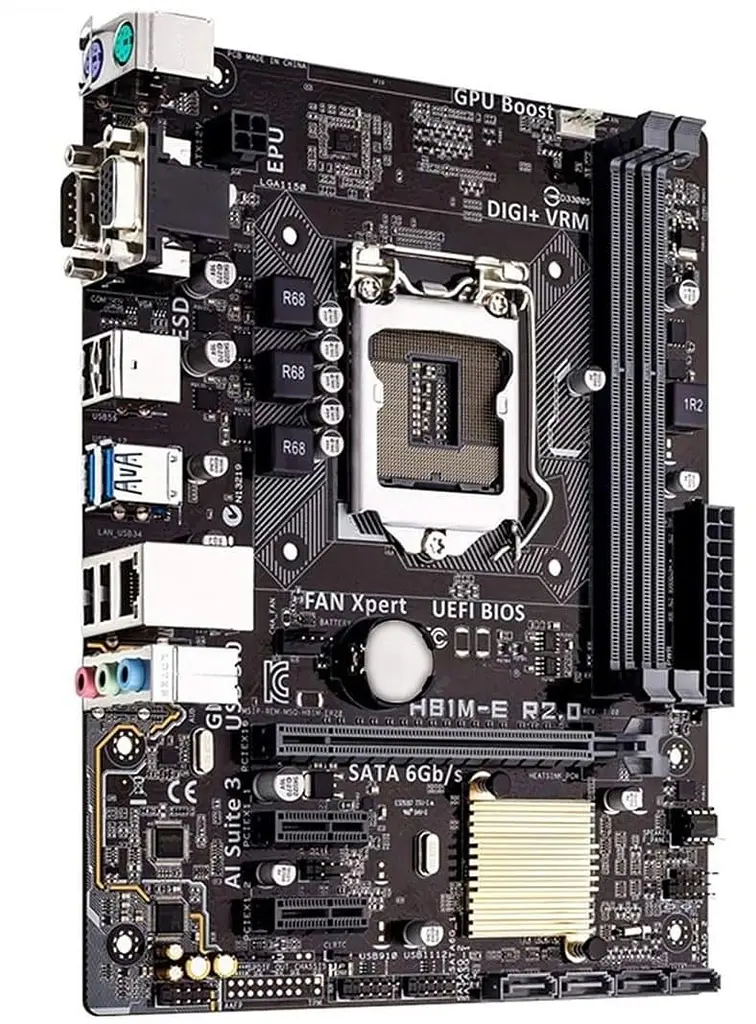 Материнська плата ASUS H81M-E R2.0 (H81M-E R2.0) (Socket 1150, Intel H81, Micro-ATX) Б/в - фото 2