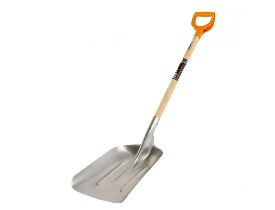 Алюмінієва лопата Fiskars для снігу і зерна 1001637 - фото 3