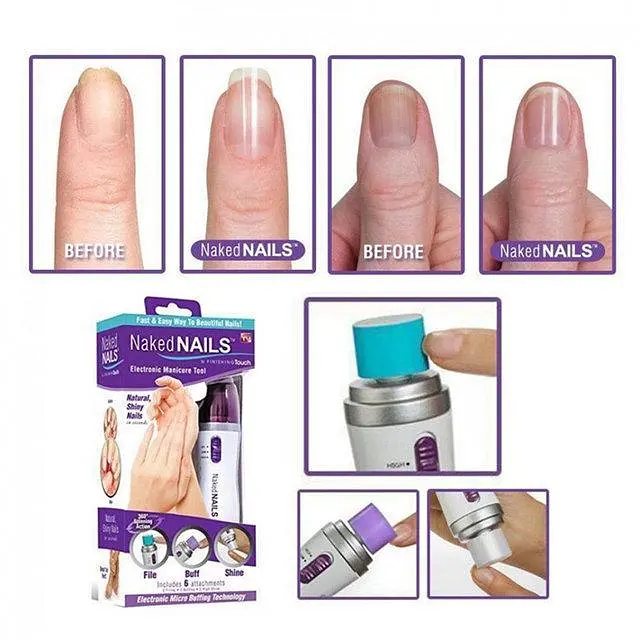 Машинка для шліфування і полірування нігтів Naked Nails - фото 5
