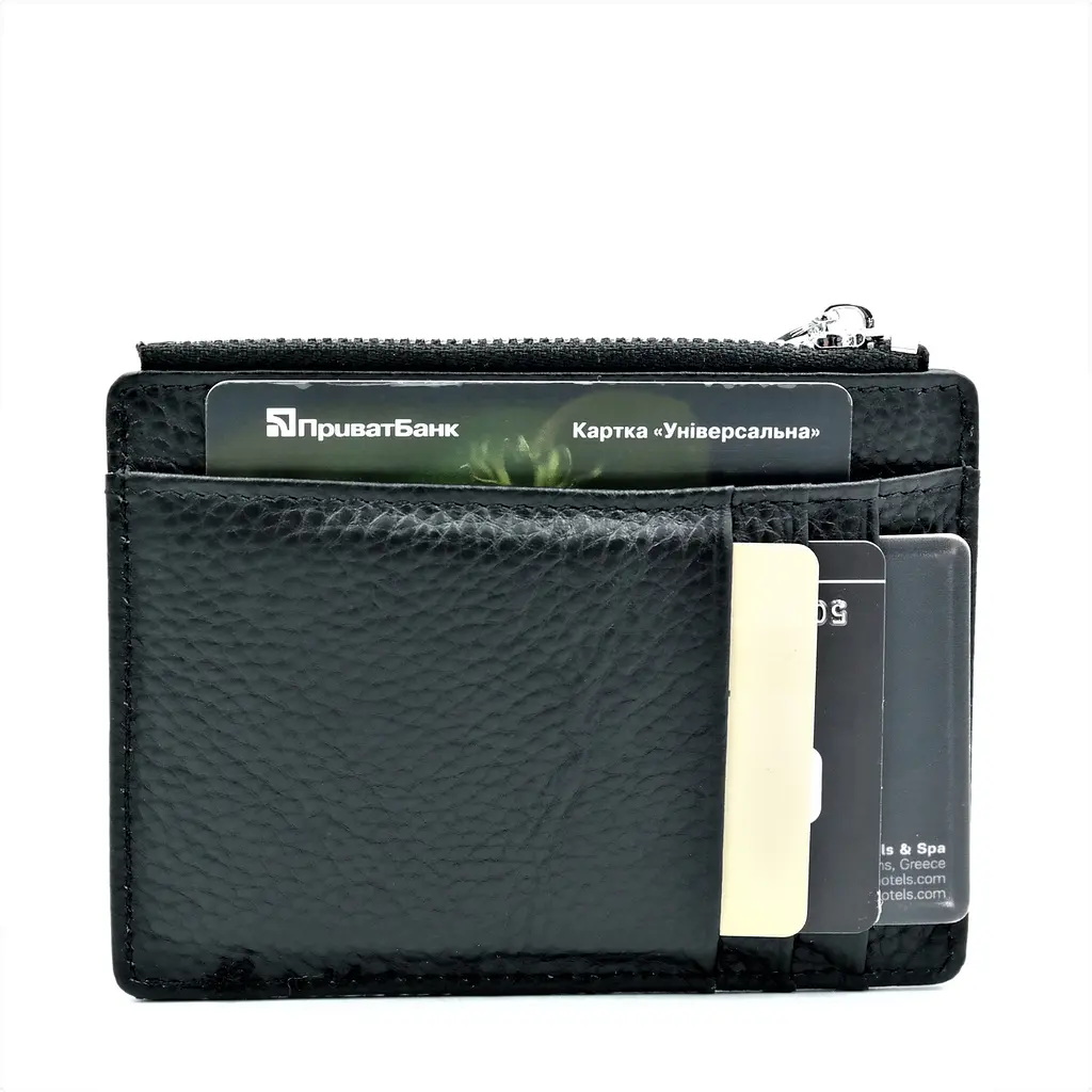 Візитниця з натуральної шкіри Weatro Чорна mk-card-003 (mk-card-003) - фото 2