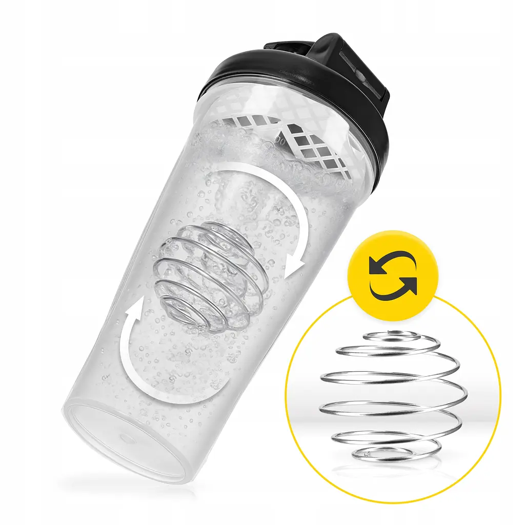 Шейкер спортивний 4FIZJO PRO 650 мл White/Black (P-5905973407007) - фото 9