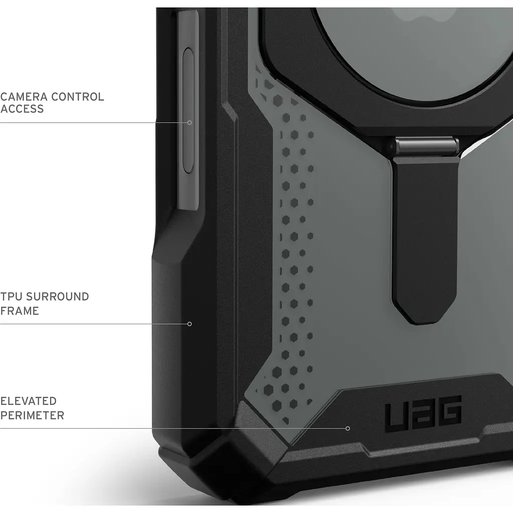 Оригінальний протиударний чохол UAG Plasma XTE MagSafe для iPhone 16 Plus Black 114473114097 - фото 12