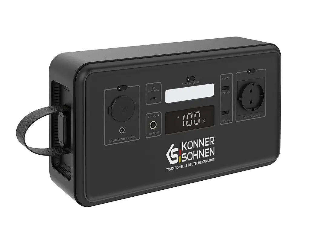 Konner & Sohnen Портативна електростанція Konner&Sohnen KS 500PS, 500Вт, 448Вт·рік, LifePo4, 230В, Bluetooth, 4.9кг - фото 3