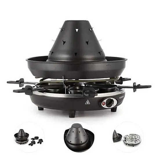 Раклет гриль Klarstein Taste Volcano 2-в-1 1500 Вт (10030307) - фото 3