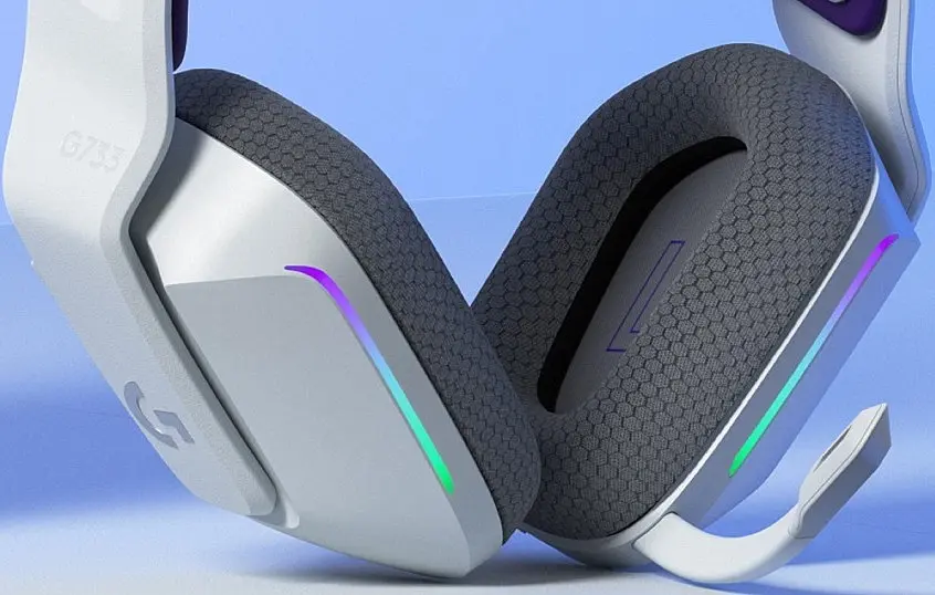 Навушники бездротові Logitech G733 Lightspeed Wireless RGB підсвітка (981-000883) білі - фото 5