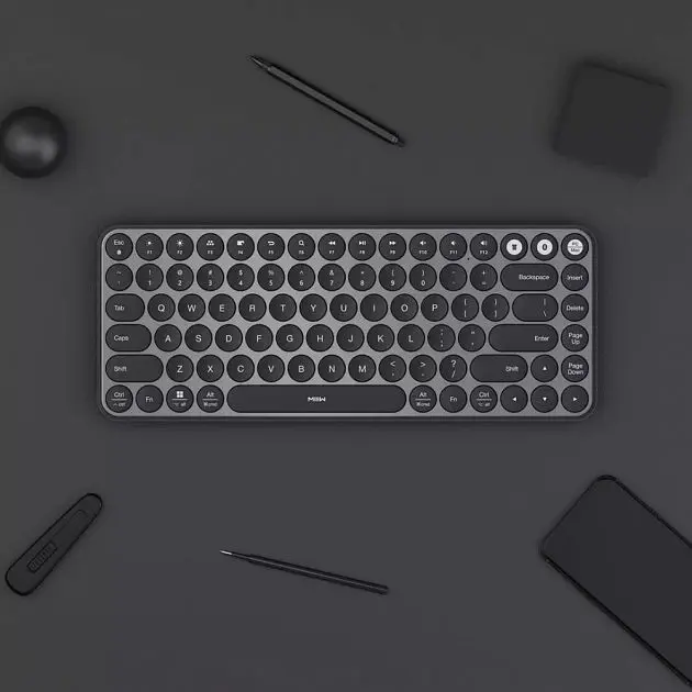 Клавиатура Xiaomi MiiiW AIR85 Bluetooth Dual Mode Black [MWXKT01] [43089] - фото 2