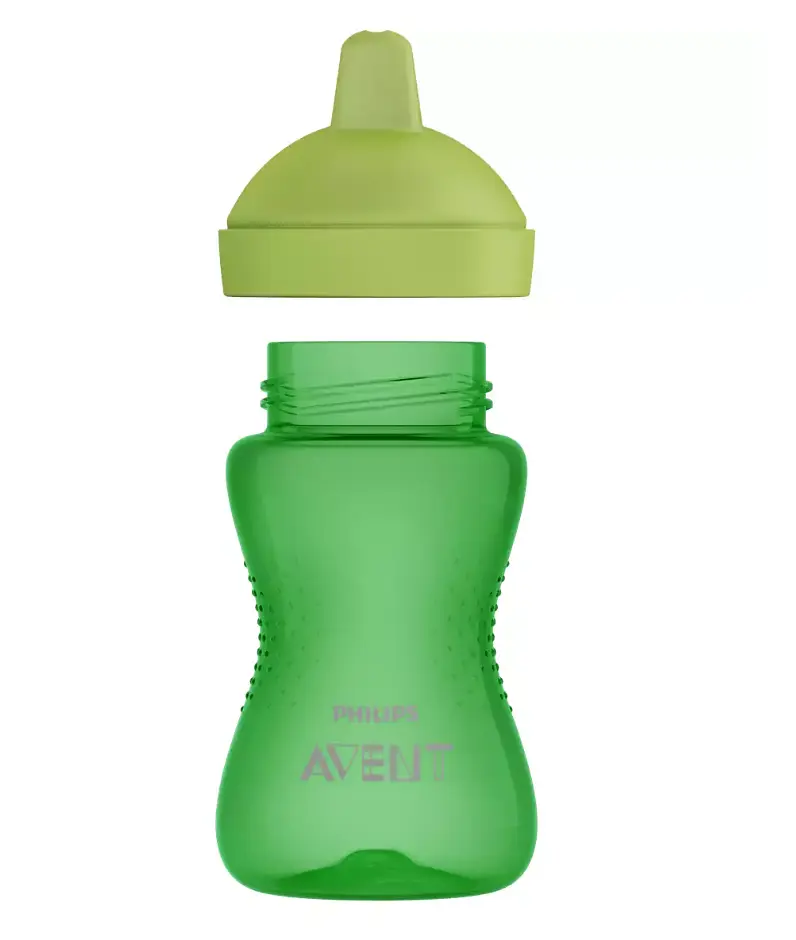 Чашка-непроливайка с жестким носиком Philips Avent 18+ мес. 300 мл зеленая (SCF804/03) - фото 4