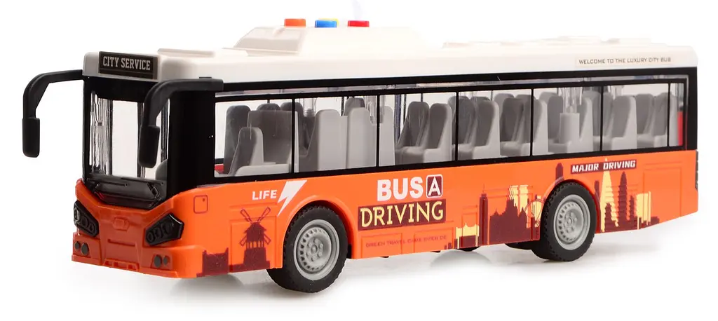 Іграшка CARS S Автобус помаранчевий 1:16 (CJ-4073621) (7120413) - фото 3