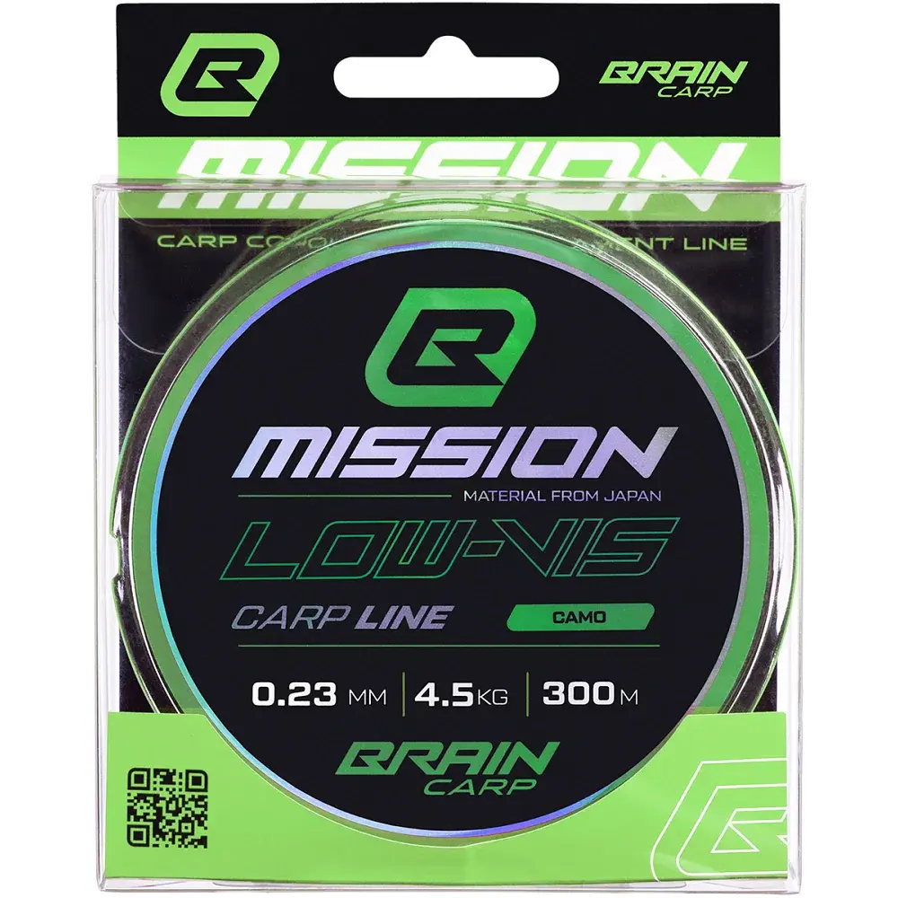 Волосінь Brain Mission Carp Line (Camo) 300m 0.23mm 4.5kg - фото 2