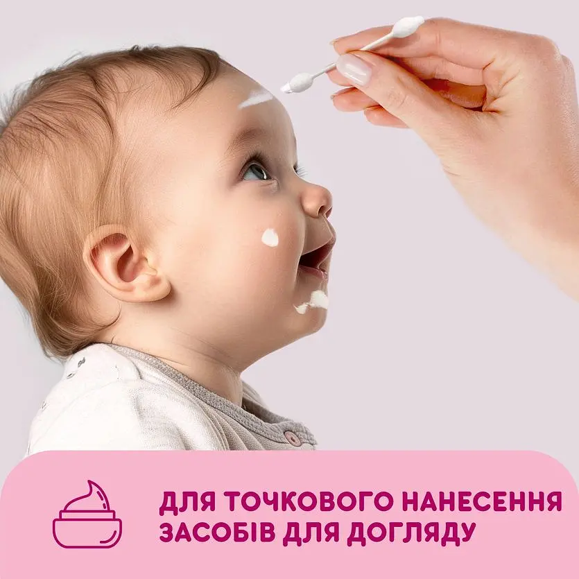 Детские ватные палочки Smile Baby с ограничителем 60 шт. - фото 5
