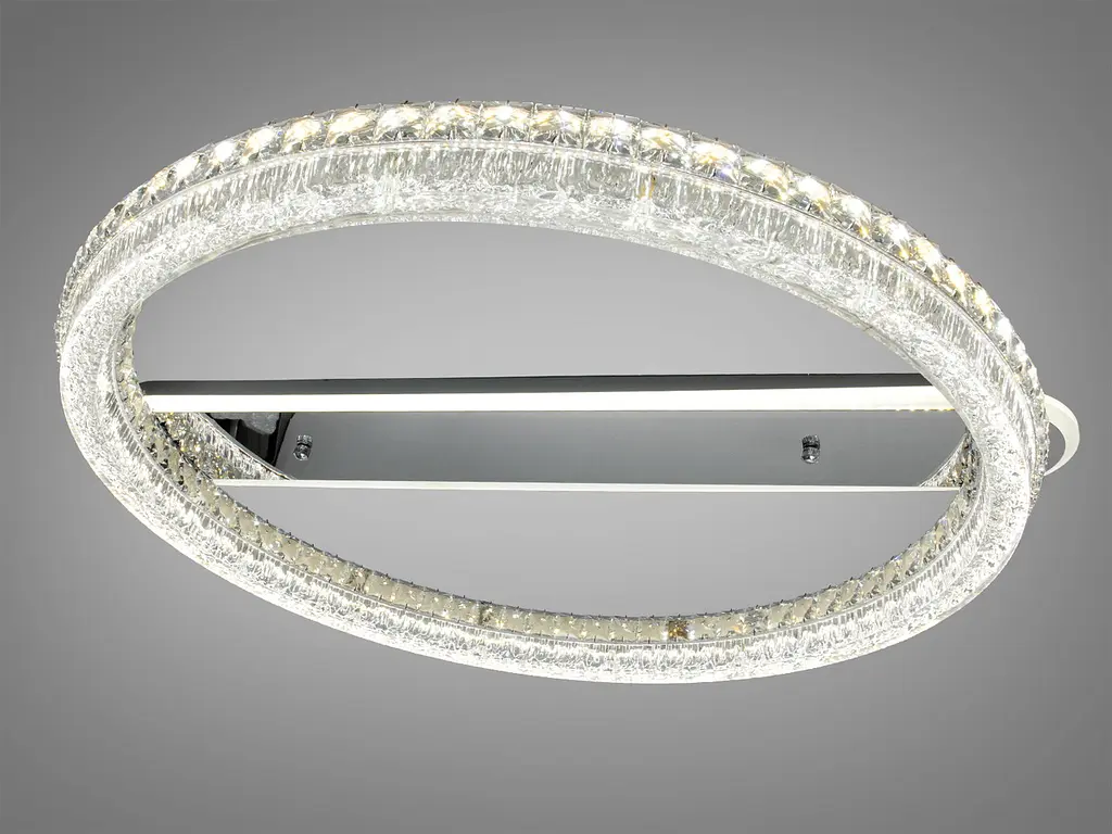 LED стельова люстра Diasha MX6027/600HR пульт хром 150 Вт CCT 20 м2 - фото 2
