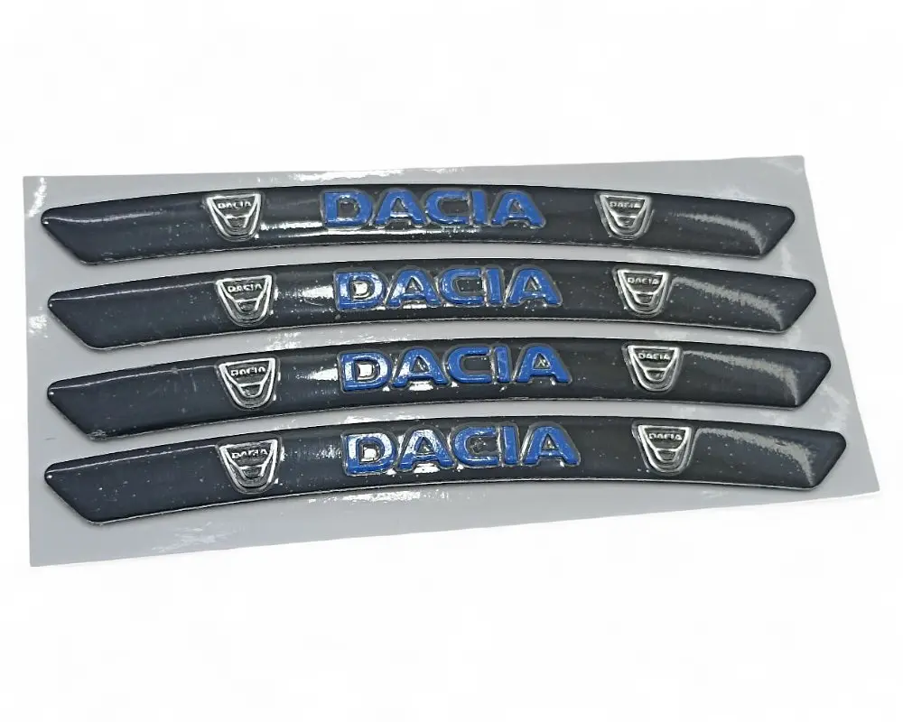 Емблема обода колеса Dacia 4 шт Алюміній наклейка на диски на скотчі
