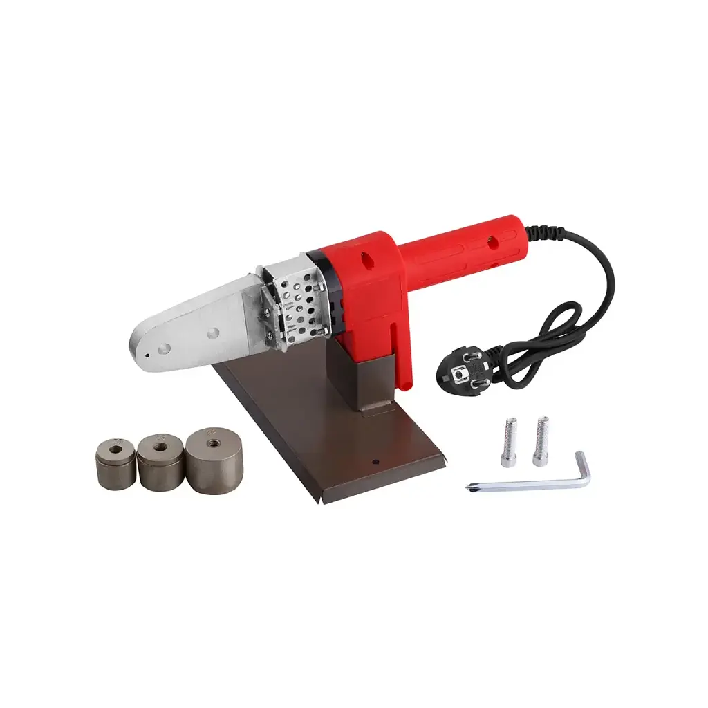 Паяльник для пластиковых труб Bergerr B10 700W кейс с насадками 20-32 мм. - фото 1