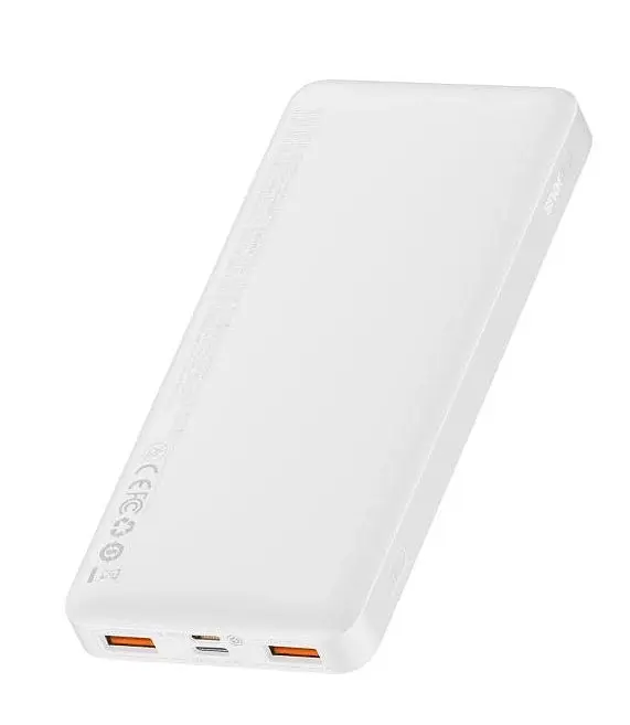 Портативная батарея Baseus Bipow Digital Display 10000mAh 20W Overseas Edition PPBD050502 белая - фото 3