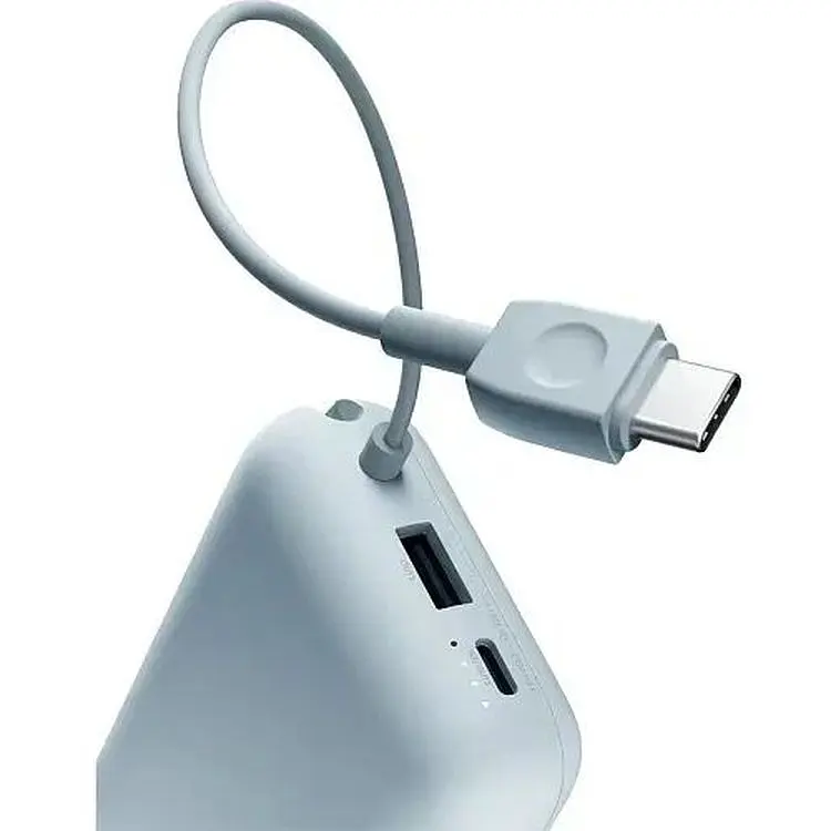 Портативная батарея Xiaomi Power Bank 10000 mAh 22.5W Integrated Cable Blue (BHR9073GL) - фото 5