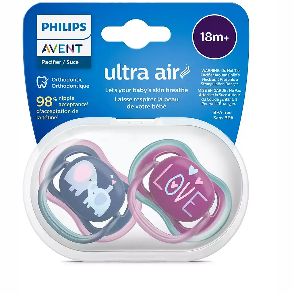 Пустушка Philips Avent Ultra Air з контейнером 18+ міс. 2 шт. (SCF349/22) - фото 3