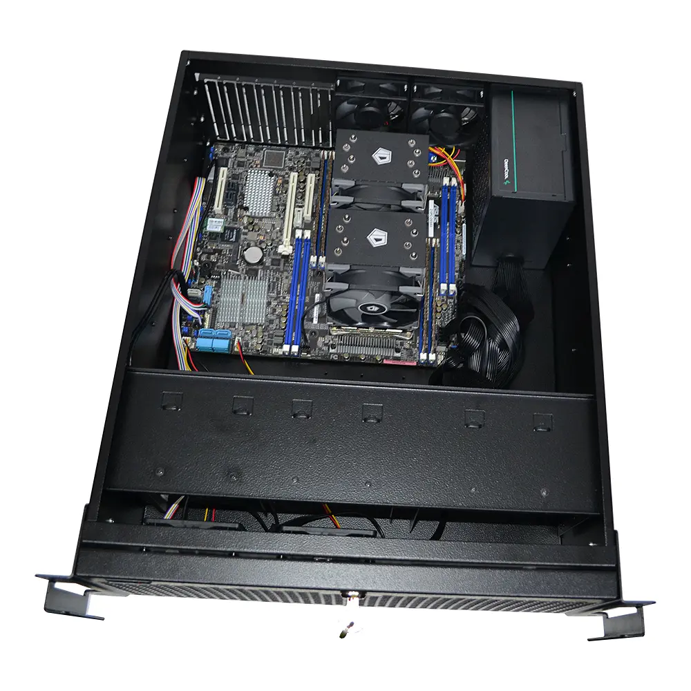 Сервер двопроцесорний Power Up Rack 4U #77 Xeon E5 2680 v4 x2/64 GB/SSD 512 Gb x 2 Raid/Int Video - фото 2