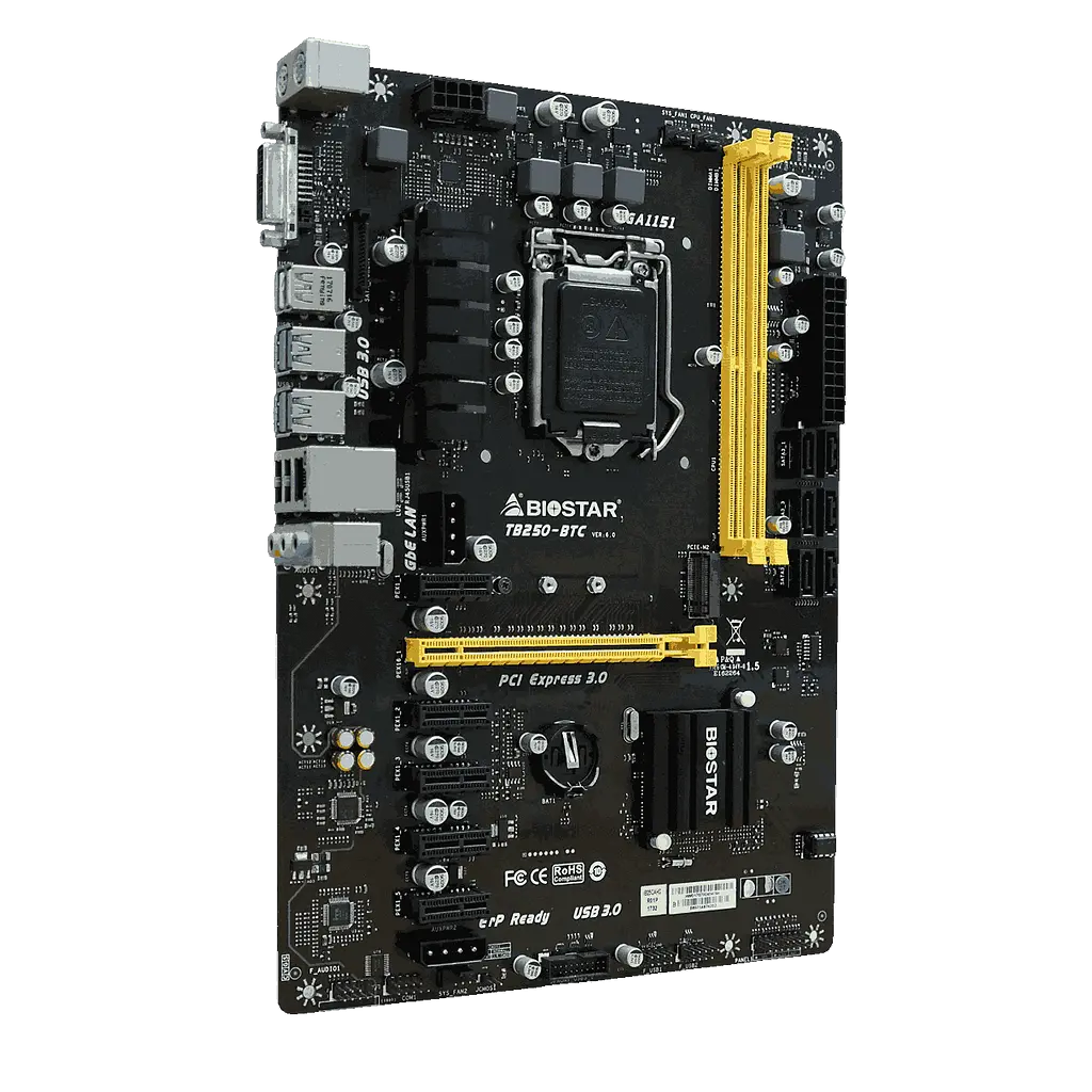 Материнська плата Biostar TB250-BTC V6 LGA 1151v1 (TB250-BTC V6) Б/В - фото 3