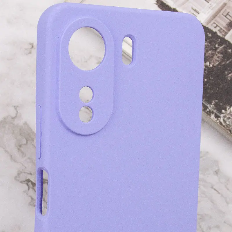 Чохол Lakshmi Silicone Cover Full Camera AAA with Logo для Xiaomi Redmi 13Coco C65 Бузковий/Dasheen - фото 6
