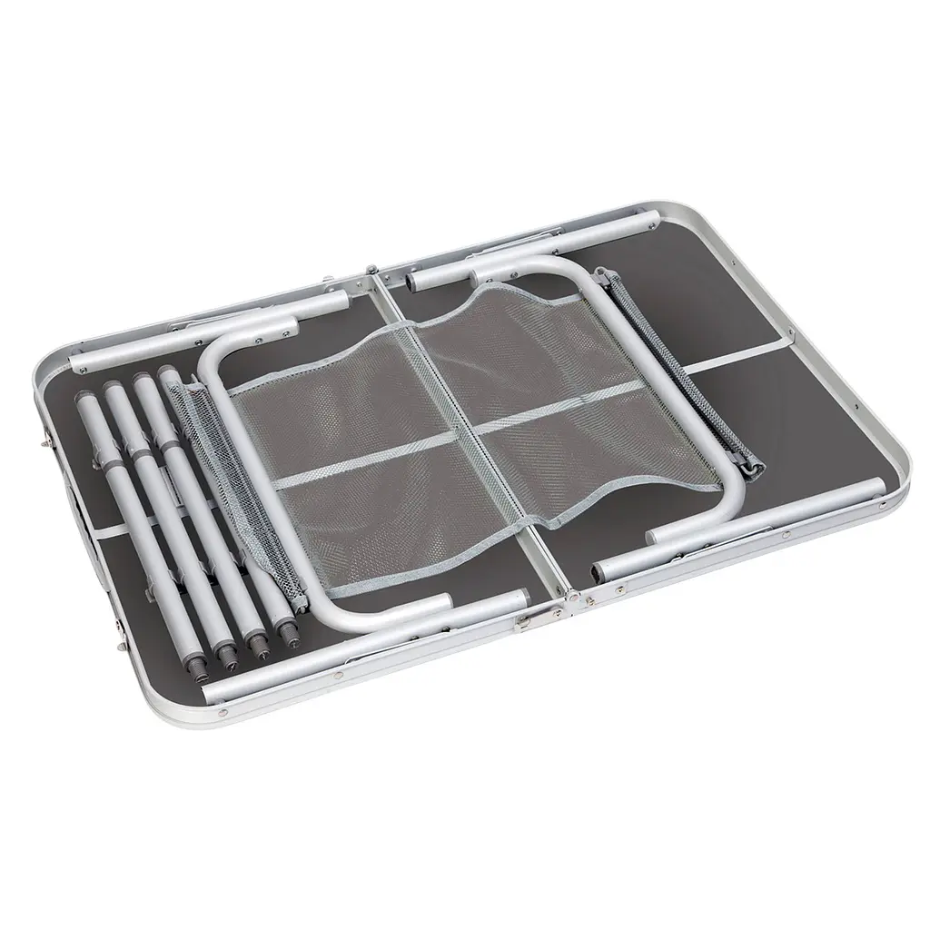 Складной стол Bo-Camp Case Model 90x60 cm Grey (1404393), Серый - фото 3