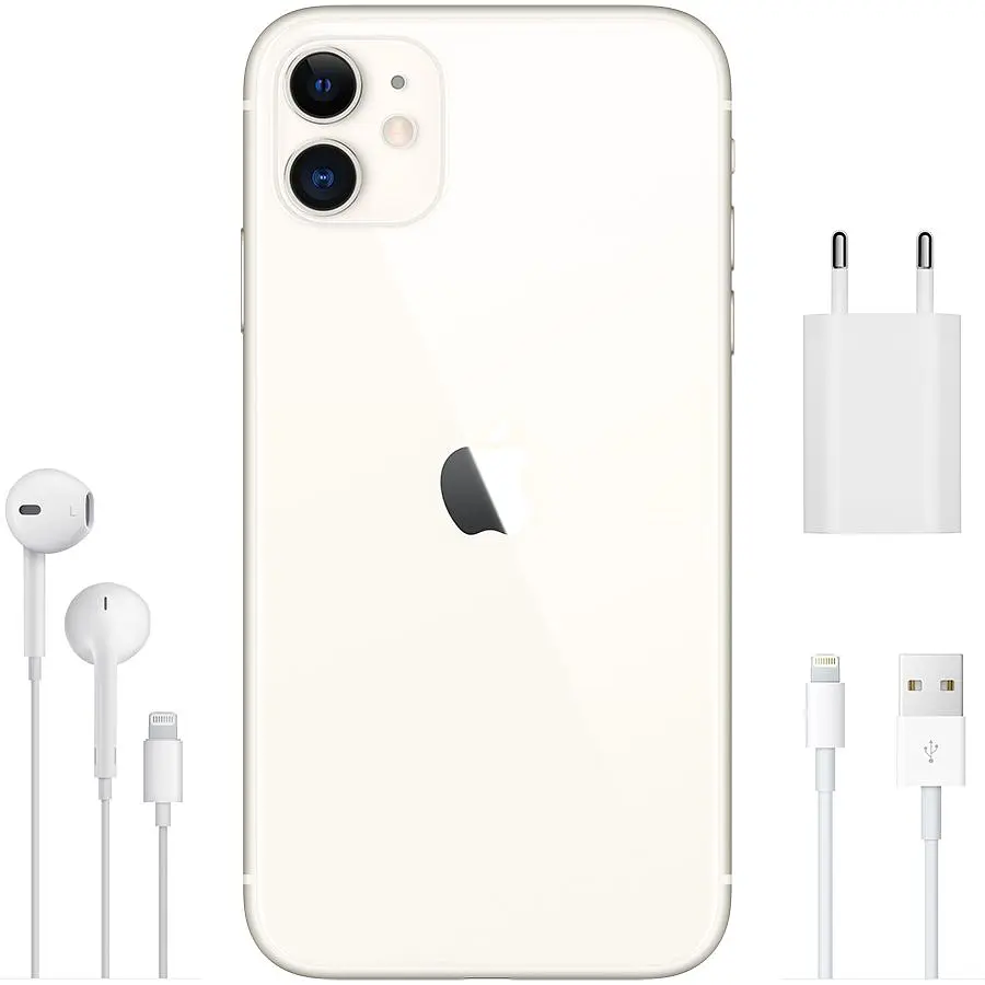 Смартфон Apple iPhone 11 64GB White Model A2221 (Grade C) Seller Refurbished - фото 6