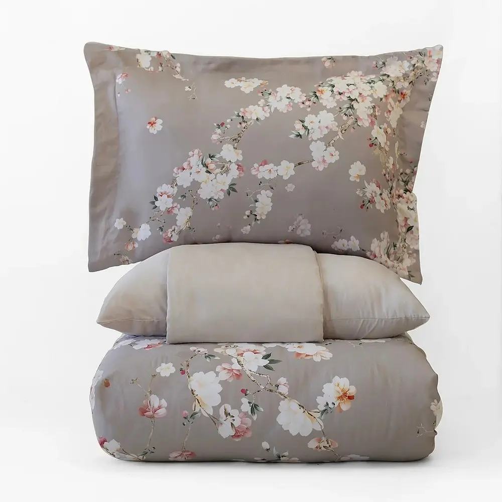 Турецька постільна білизна First Choice сатин 3D Elina євро 200х220 - фото 4