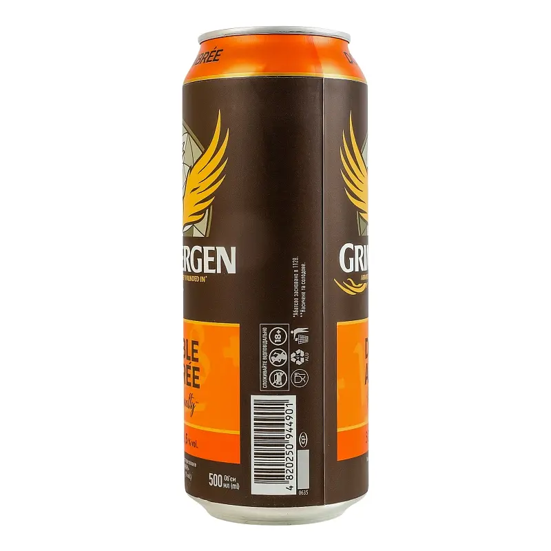 Пиво Гримберген Дабл-Амбри банка 0.5 л - фото 3