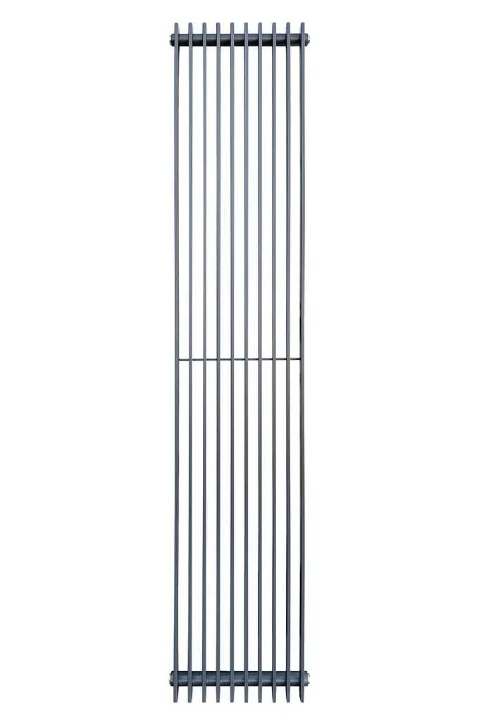 Вертикальний дизайнерський радіатор опалення Arttidesign Pesaro II10/1800/360/50 сірий матовий - фото 6