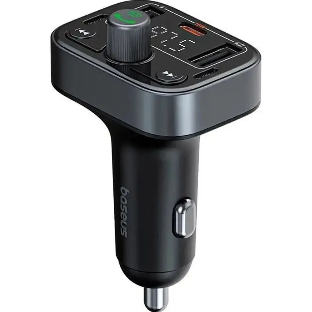 FM-трансмиттер Baseus S-09 Lite Series Black (C10762300113-00) [126841] - фото 3