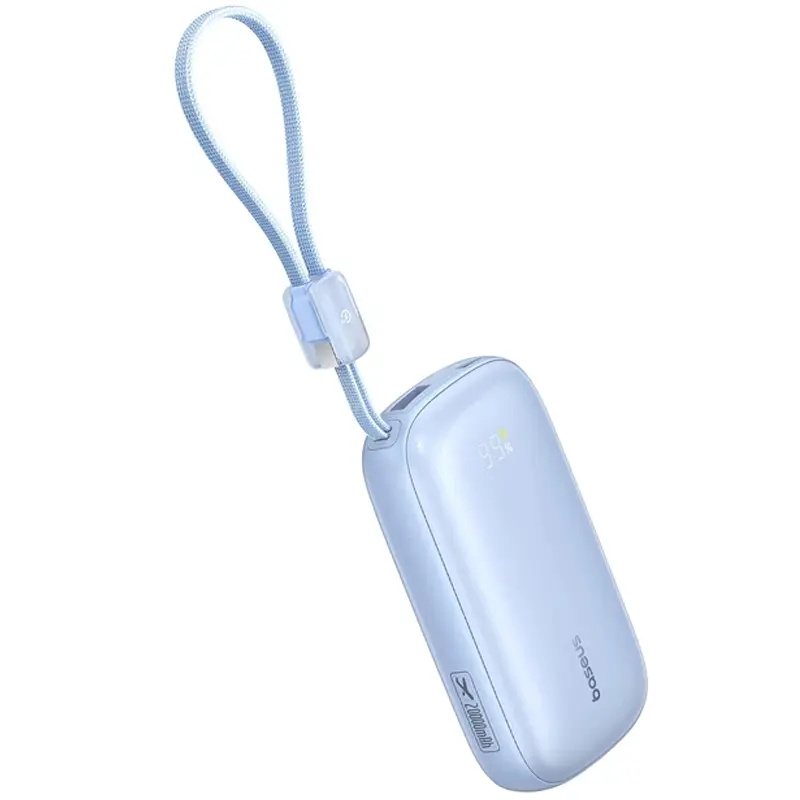 Портативний ЗП Power Bank Baseus EnerFill FC21 Qpow 3 Ultra 22.5W with cable 20000 mAh (PPFLS) Galaxy Blue - фото 3